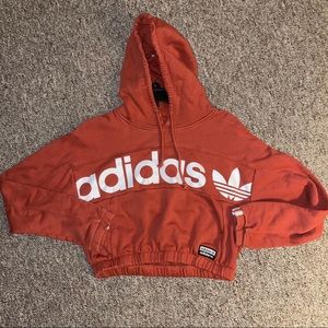 🚫SOLD🚫Adidas Trefoil Logo Crop Hoodie